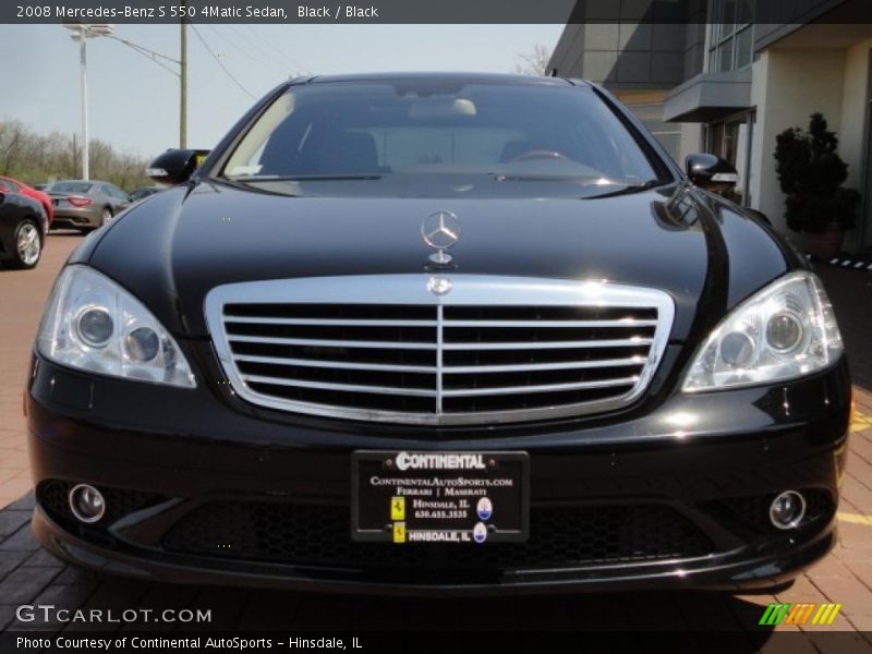 Black / Black 2008 Mercedes-Benz S 550 4Matic Sedan
