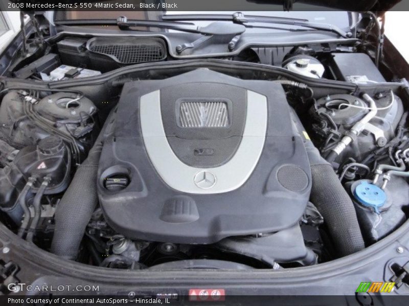 Black / Black 2008 Mercedes-Benz S 550 4Matic Sedan