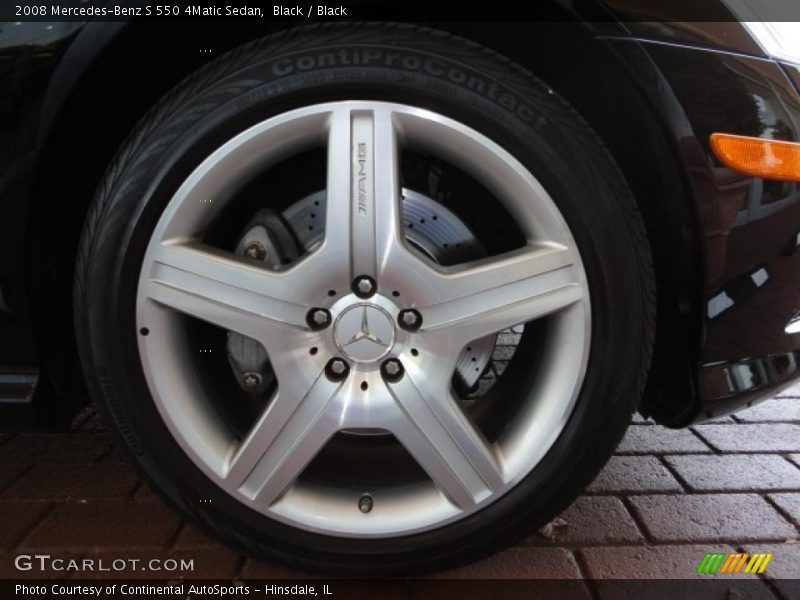Black / Black 2008 Mercedes-Benz S 550 4Matic Sedan