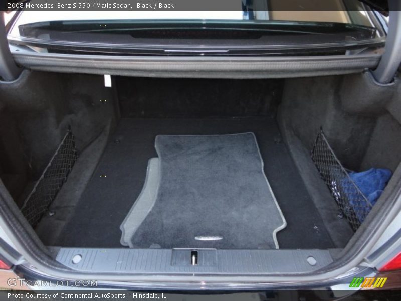 Black / Black 2008 Mercedes-Benz S 550 4Matic Sedan