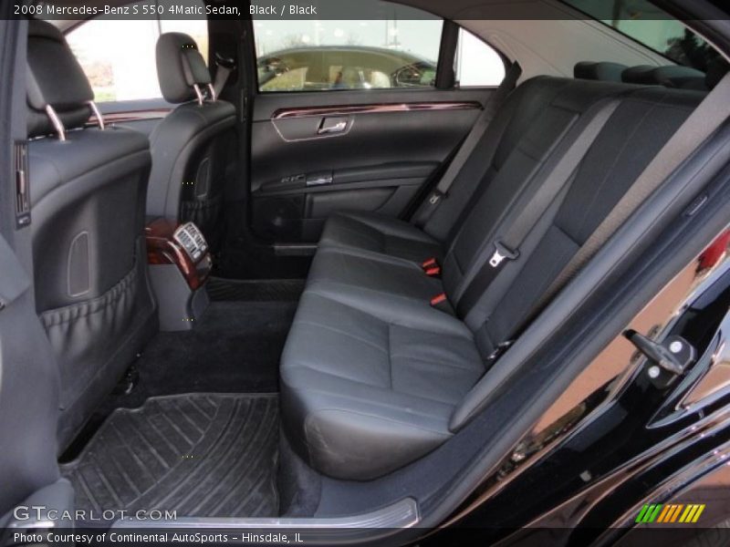 Black / Black 2008 Mercedes-Benz S 550 4Matic Sedan