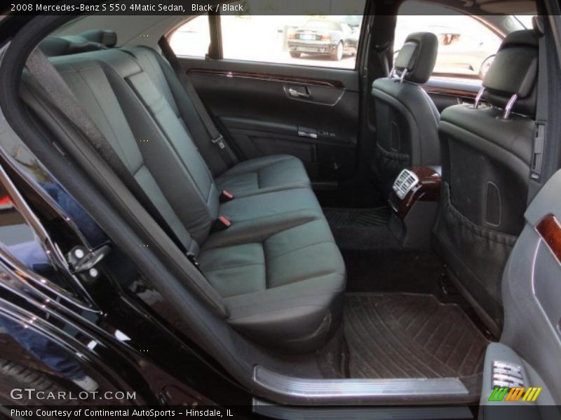 Black / Black 2008 Mercedes-Benz S 550 4Matic Sedan