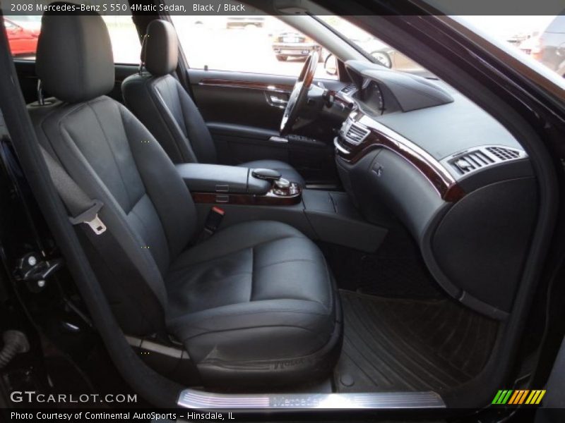 Black / Black 2008 Mercedes-Benz S 550 4Matic Sedan
