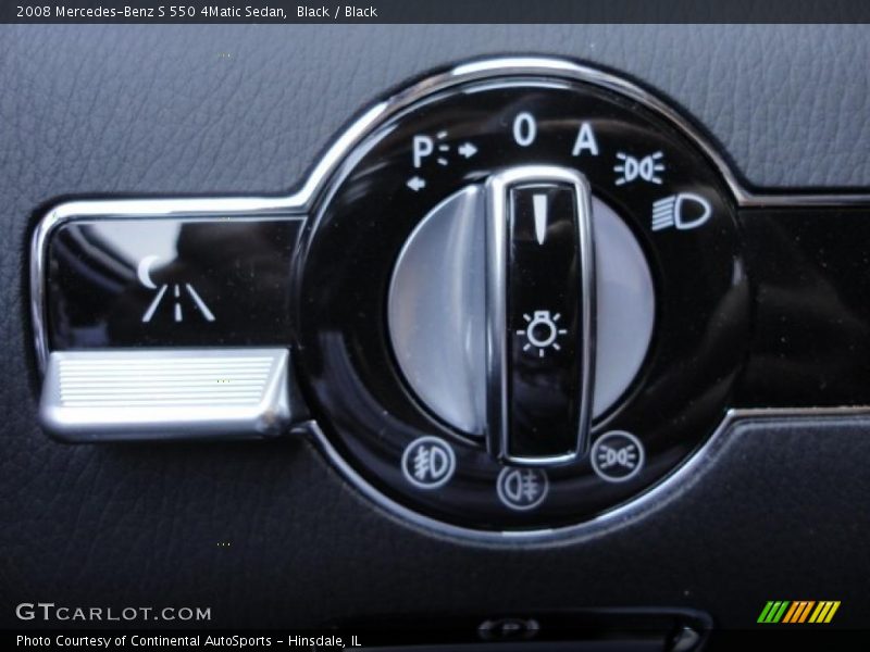 Black / Black 2008 Mercedes-Benz S 550 4Matic Sedan