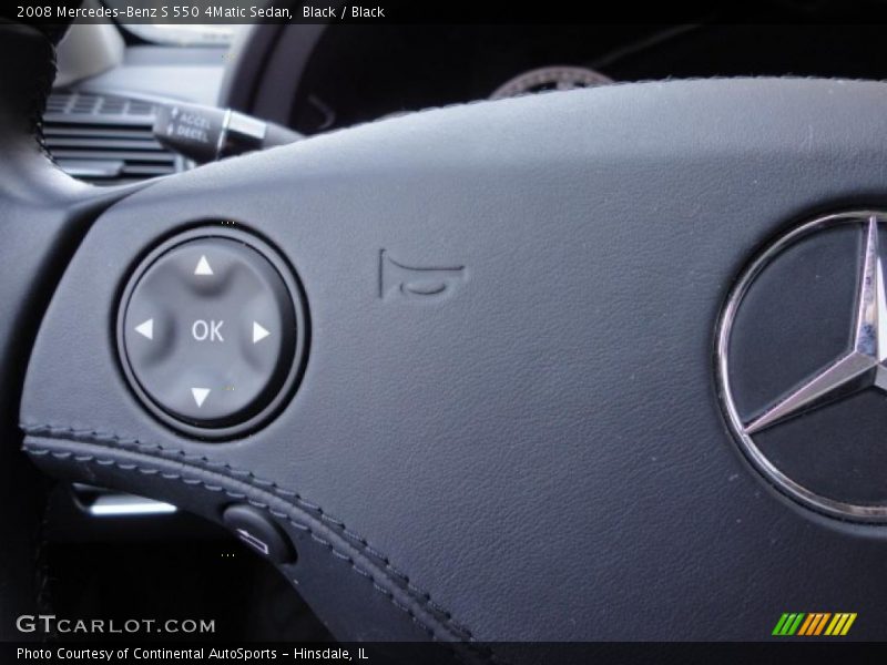 Black / Black 2008 Mercedes-Benz S 550 4Matic Sedan