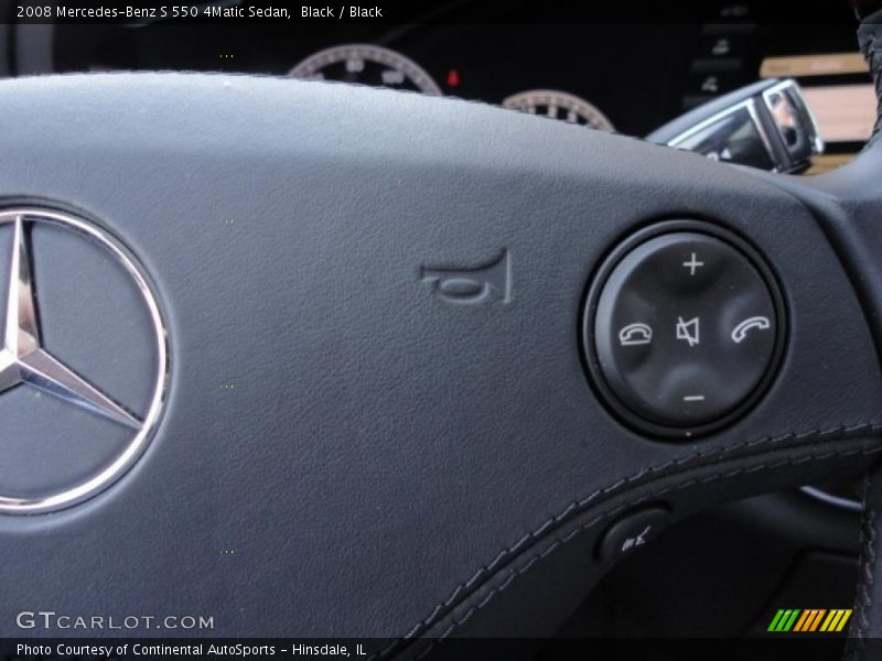 Black / Black 2008 Mercedes-Benz S 550 4Matic Sedan