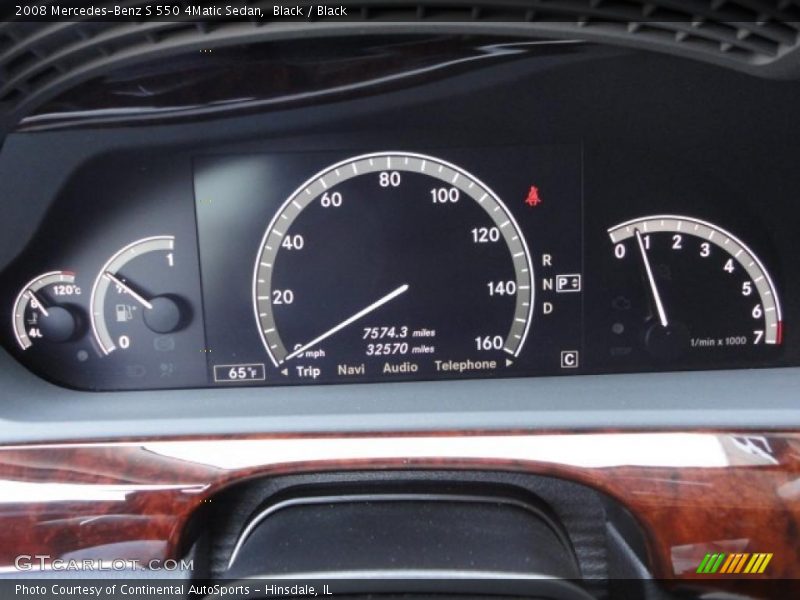 Black / Black 2008 Mercedes-Benz S 550 4Matic Sedan