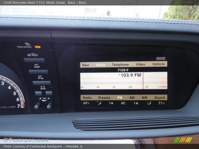 Black / Black 2008 Mercedes-Benz S 550 4Matic Sedan