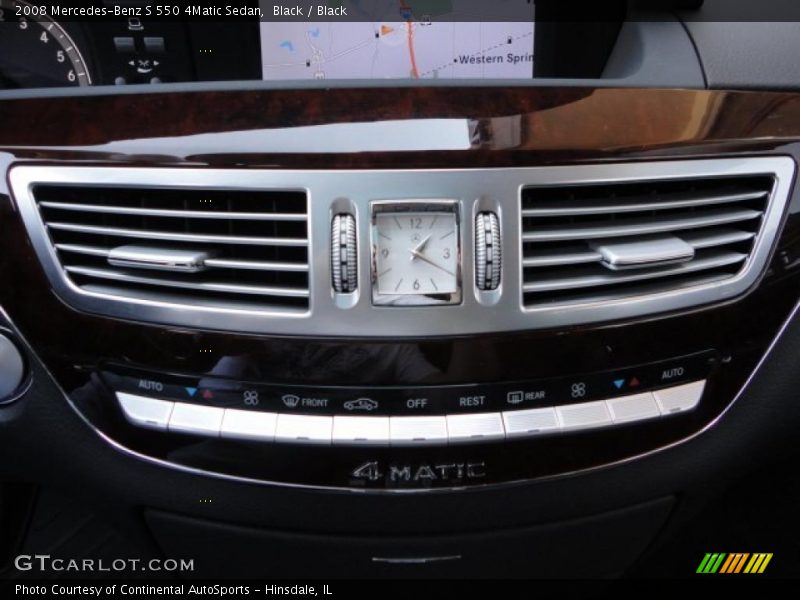 Black / Black 2008 Mercedes-Benz S 550 4Matic Sedan