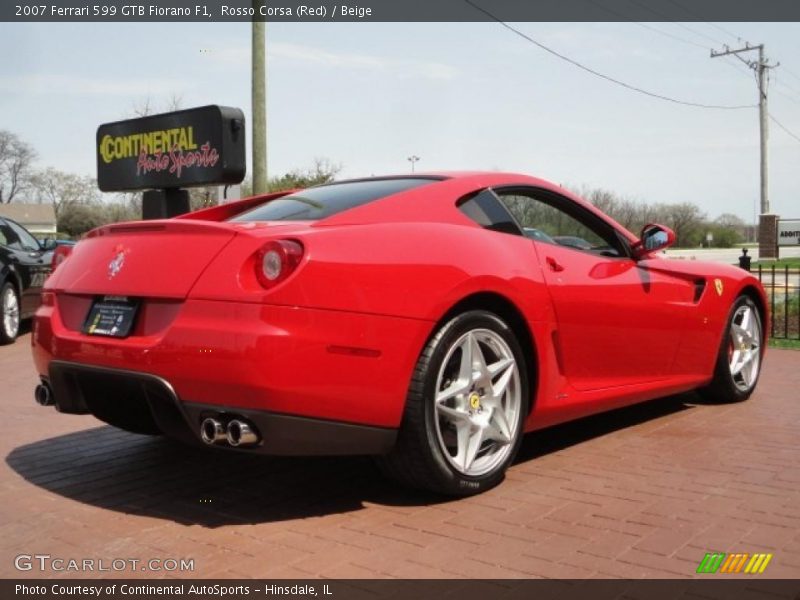 Rosso Corsa (Red) / Beige 2007 Ferrari 599 GTB Fiorano F1