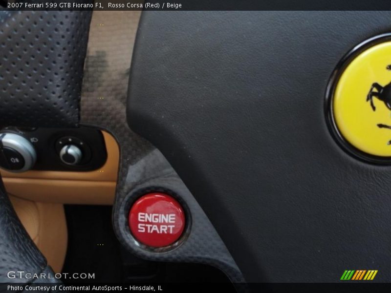 Controls of 2007 599 GTB Fiorano F1