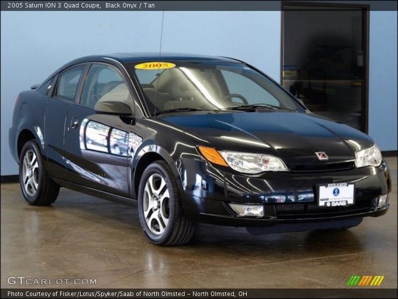 Black Onyx / Tan 2005 Saturn ION 3 Quad Coupe