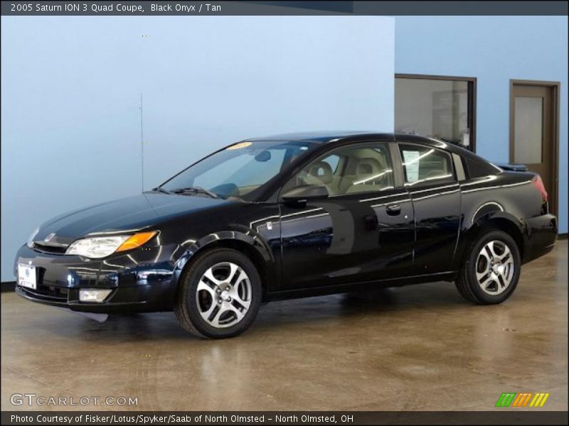 Black Onyx / Tan 2005 Saturn ION 3 Quad Coupe