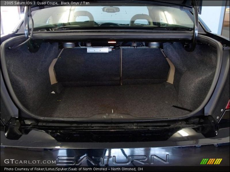 Black Onyx / Tan 2005 Saturn ION 3 Quad Coupe