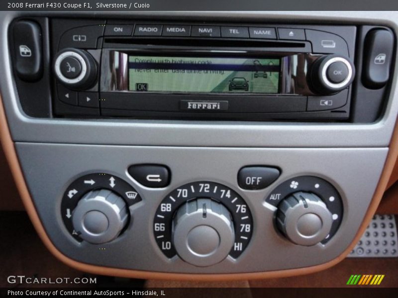 Controls of 2008 F430 Coupe F1
