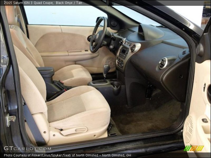  2005 ION 3 Quad Coupe Tan Interior