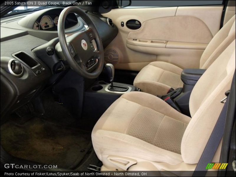  2005 ION 3 Quad Coupe Tan Interior