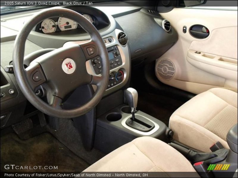 Tan Interior - 2005 ION 3 Quad Coupe 