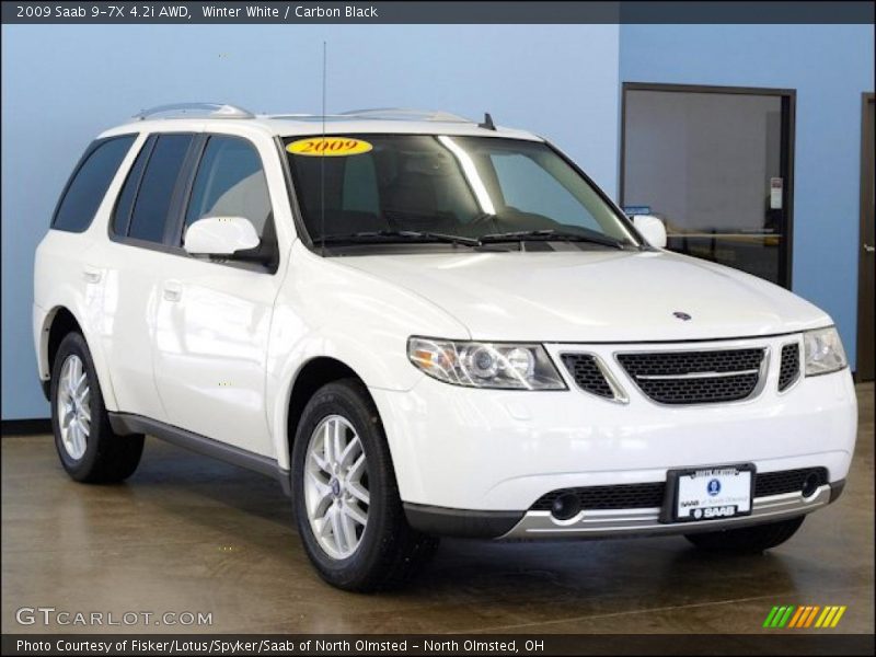 Winter White / Carbon Black 2009 Saab 9-7X 4.2i AWD