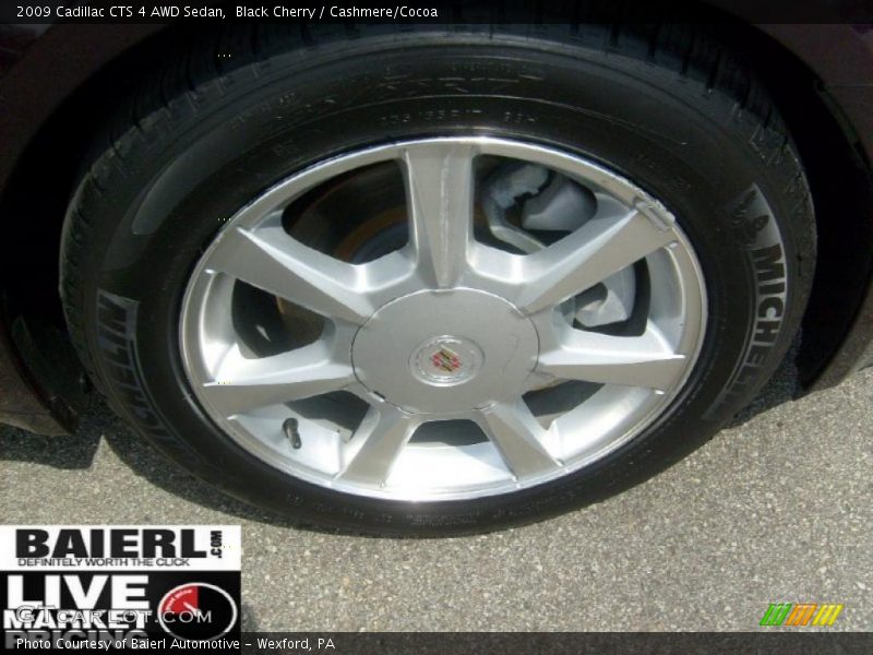 Black Cherry / Cashmere/Cocoa 2009 Cadillac CTS 4 AWD Sedan
