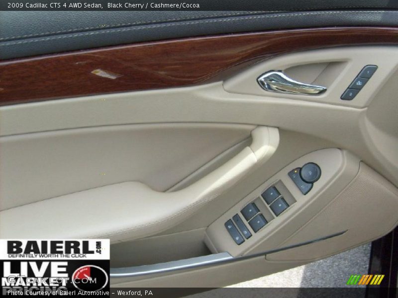 Black Cherry / Cashmere/Cocoa 2009 Cadillac CTS 4 AWD Sedan