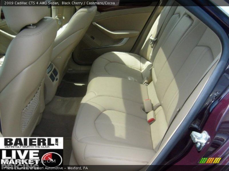 Black Cherry / Cashmere/Cocoa 2009 Cadillac CTS 4 AWD Sedan