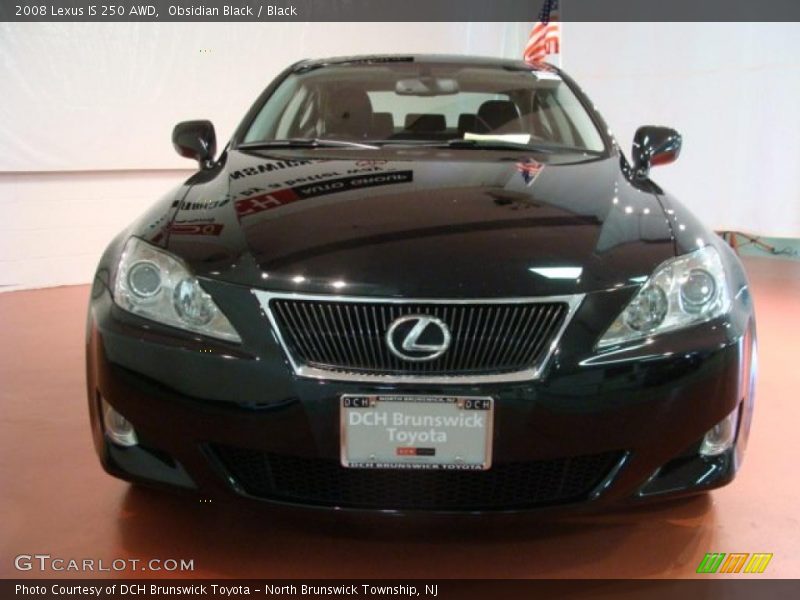 Obsidian Black / Black 2008 Lexus IS 250 AWD