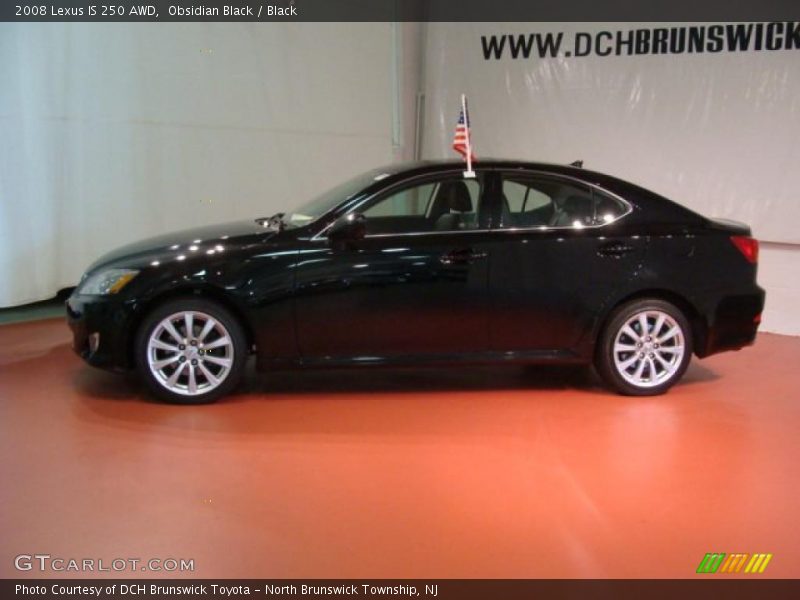 Obsidian Black / Black 2008 Lexus IS 250 AWD