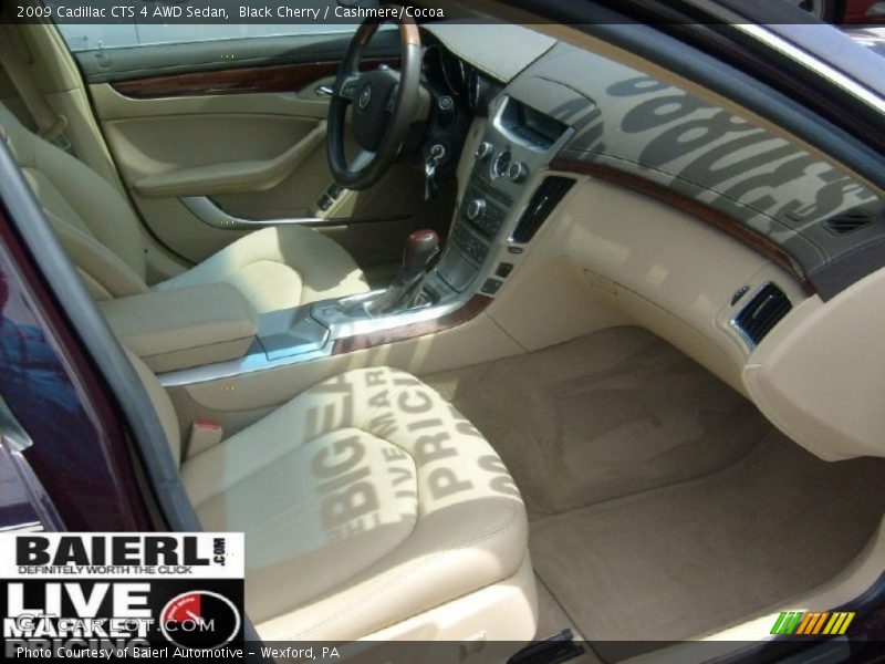 Black Cherry / Cashmere/Cocoa 2009 Cadillac CTS 4 AWD Sedan