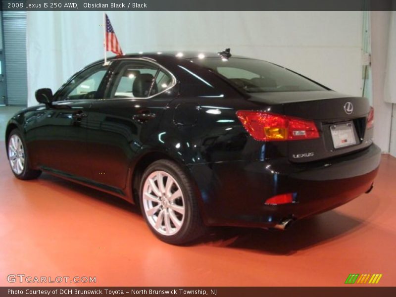 Obsidian Black / Black 2008 Lexus IS 250 AWD