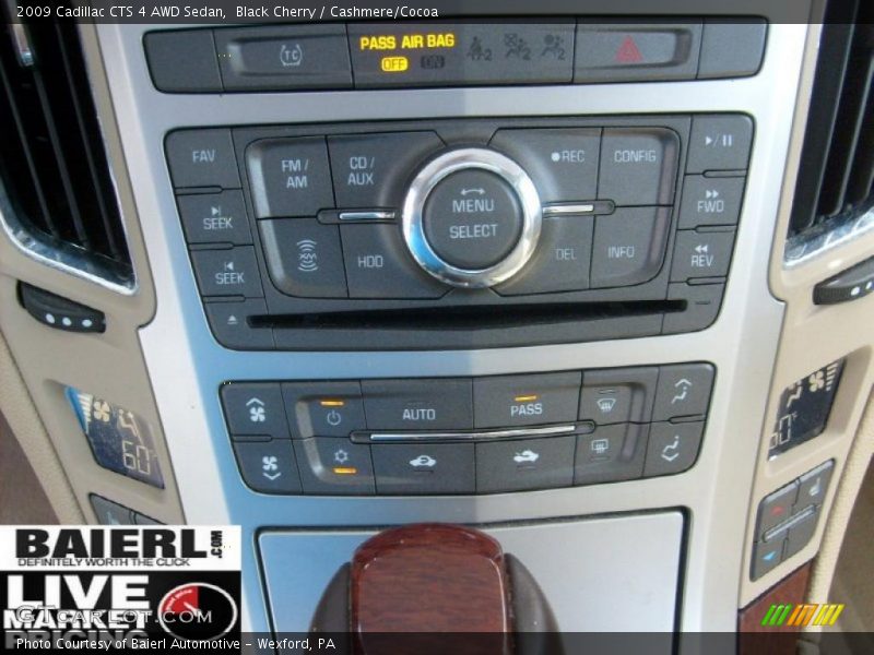Black Cherry / Cashmere/Cocoa 2009 Cadillac CTS 4 AWD Sedan