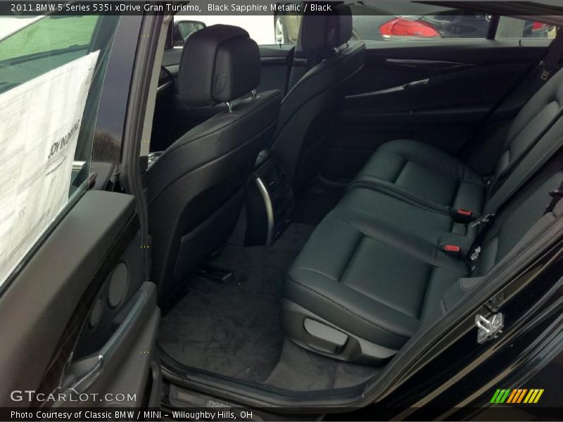  2011 5 Series 535i xDrive Gran Turismo Black Interior