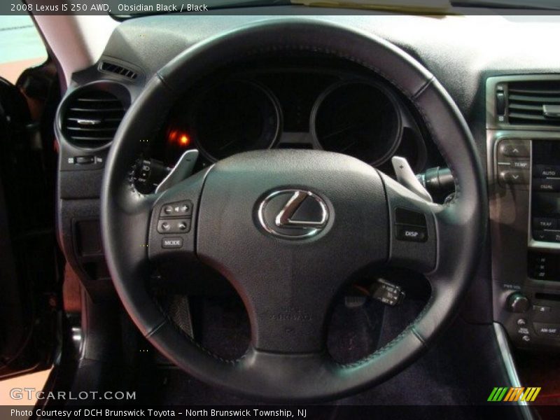 Obsidian Black / Black 2008 Lexus IS 250 AWD