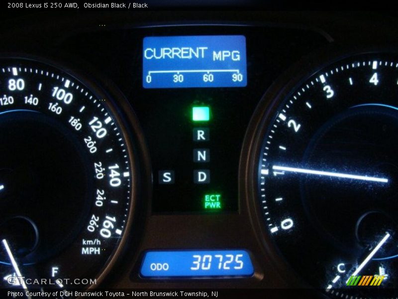 Obsidian Black / Black 2008 Lexus IS 250 AWD