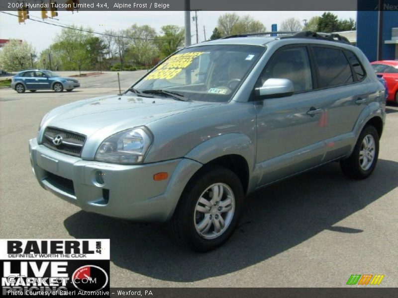 Alpine Frost / Beige 2006 Hyundai Tucson Limited 4x4