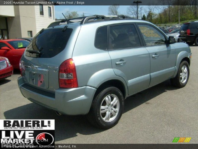 Alpine Frost / Beige 2006 Hyundai Tucson Limited 4x4