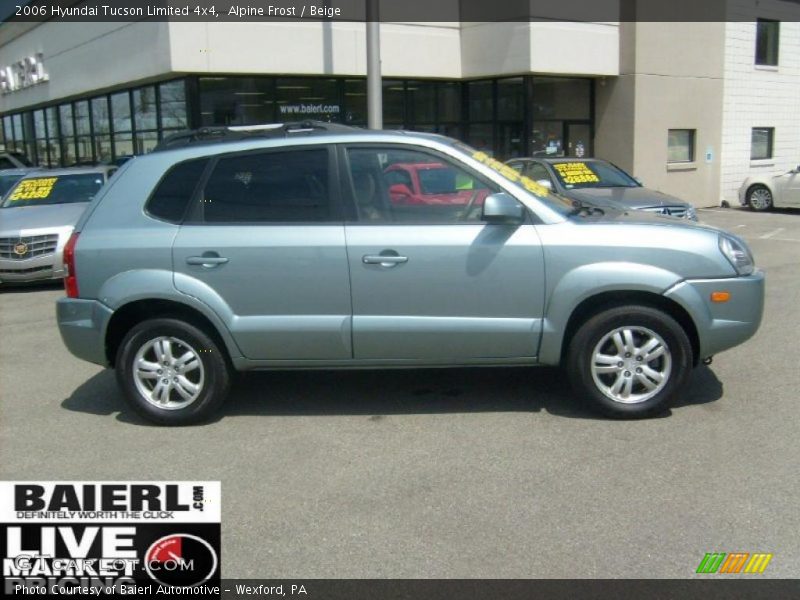 Alpine Frost / Beige 2006 Hyundai Tucson Limited 4x4