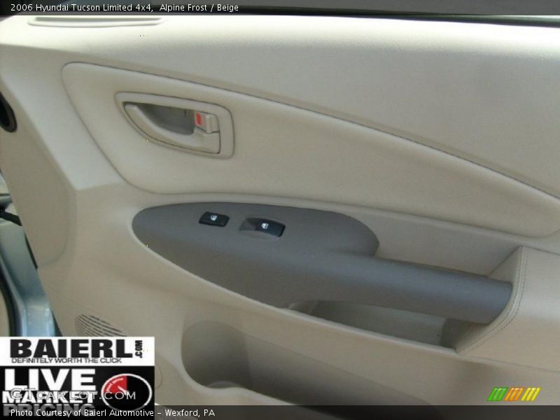 Alpine Frost / Beige 2006 Hyundai Tucson Limited 4x4