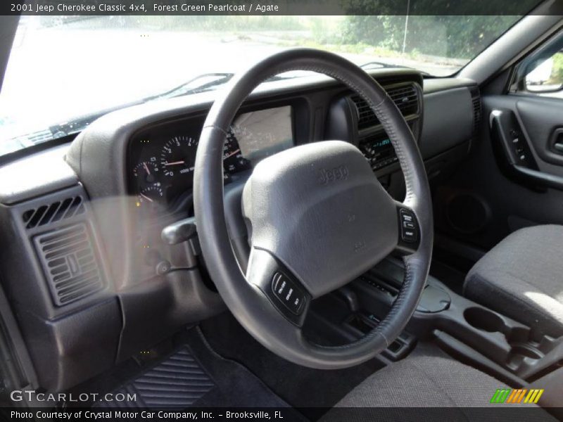 Forest Green Pearlcoat / Agate 2001 Jeep Cherokee Classic 4x4