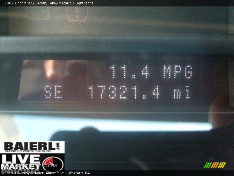 Alloy Metallic / Light Stone 2007 Lincoln MKZ Sedan