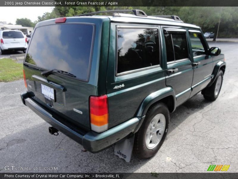 Forest Green Pearlcoat / Agate 2001 Jeep Cherokee Classic 4x4