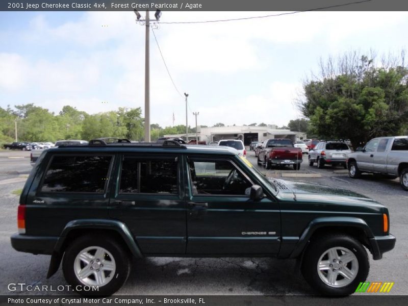 Forest Green Pearlcoat / Agate 2001 Jeep Cherokee Classic 4x4