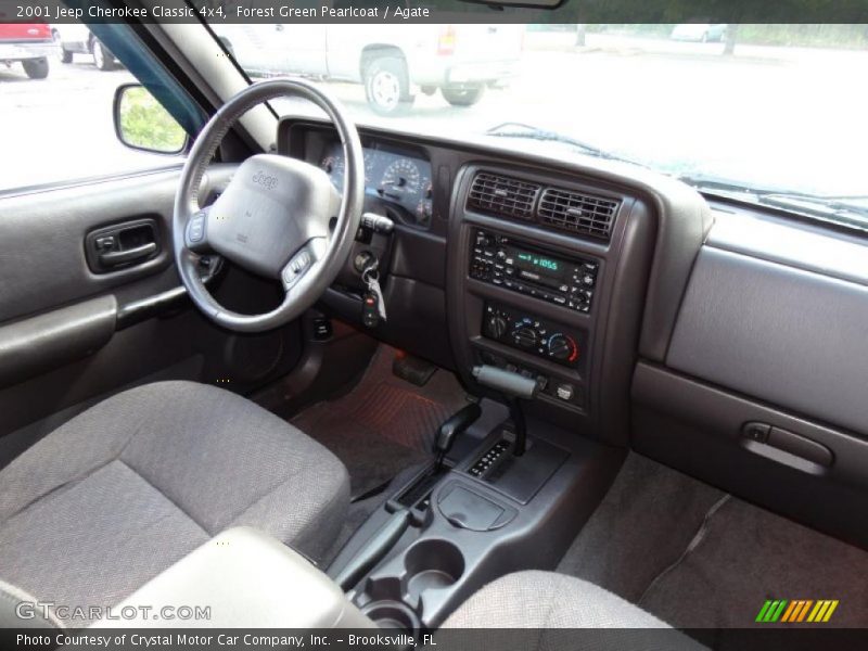 Forest Green Pearlcoat / Agate 2001 Jeep Cherokee Classic 4x4