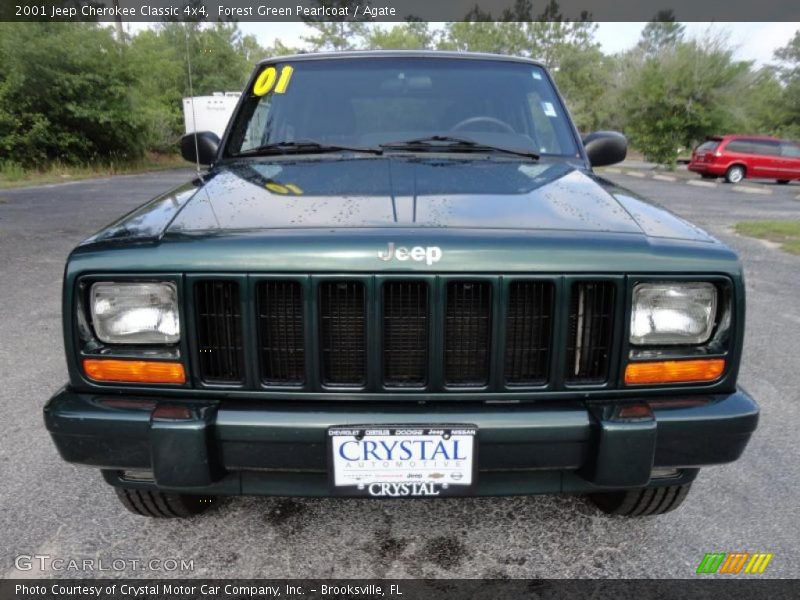 Forest Green Pearlcoat / Agate 2001 Jeep Cherokee Classic 4x4