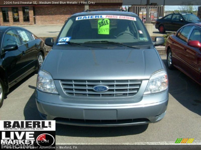 Medium Steel Blue Metallic / Flint Grey 2004 Ford Freestar SE