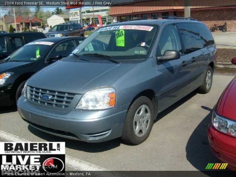 Medium Steel Blue Metallic / Flint Grey 2004 Ford Freestar SE