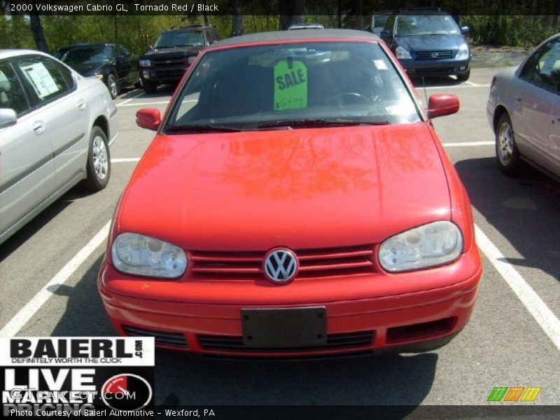 Tornado Red / Black 2000 Volkswagen Cabrio GL
