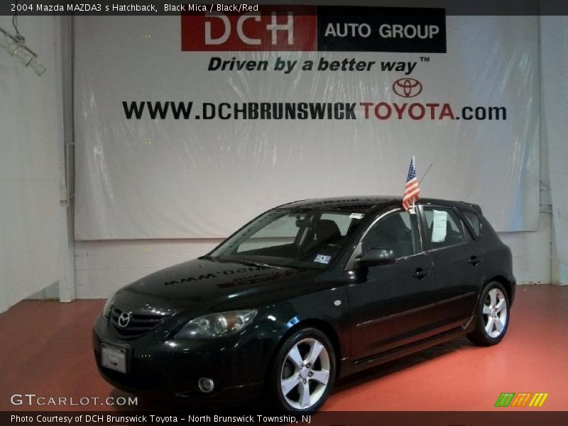 Black Mica / Black/Red 2004 Mazda MAZDA3 s Hatchback