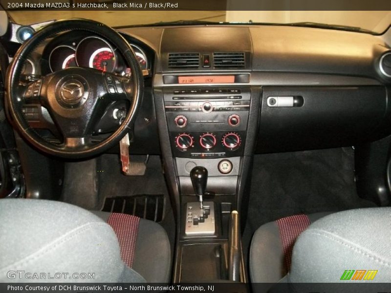 Black Mica / Black/Red 2004 Mazda MAZDA3 s Hatchback