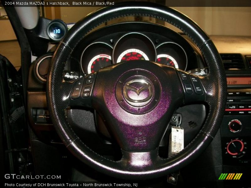 Black Mica / Black/Red 2004 Mazda MAZDA3 s Hatchback